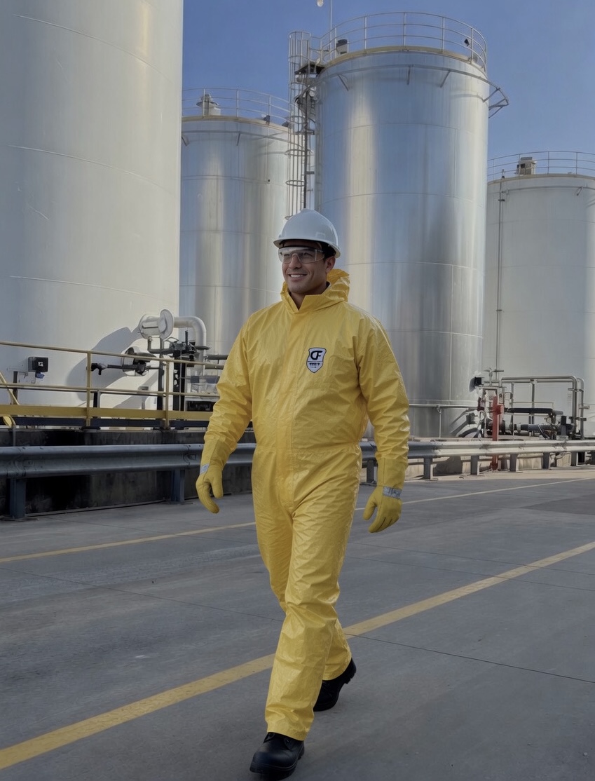Chemflex pak gedragen in werksituatie